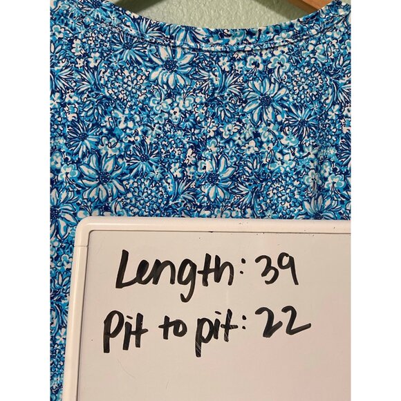 NWT Lilly Pulitzer Women's Belden Elbow Blue Blooming Sleeve Midi‎ Dress Size XL - Picture 9 of 9